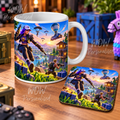 Fortnite Mug & Coaster Set | Gaming Gift for Fortnite Fans