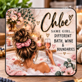 Personalised Bath, Wine & Boundaries Coaster | Custom Name Gift