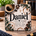 Personalised Coffee Lover Coaster | Custom Name Gift for Him