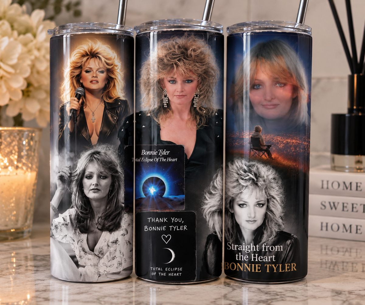 Bonnie Tyler Inspired 20oz Tumbler | Total Eclipse Tribute Cup