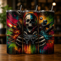 Gaming Skull 20oz Tumbler | Gamer Travel Cup with Straw