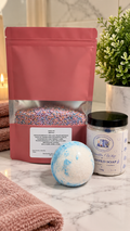 Bath & Body Starter Bundle | Bath Dust, Bath Bomb & Whipped Soap | WOW Scent