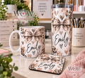 Personalised Mug, Coaster & 20oz Tumbler Gift Set | Any Name