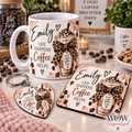 Personalised Coffee Lover Gift Set | Mug, Coaster & Heart Keyring
