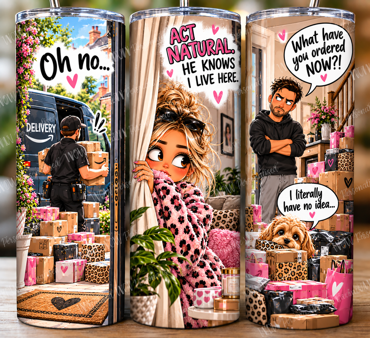 Doorbell Dodger 20oz Tumbler | Funny Parcel Addict Travel Cup