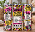Absolutely No Patience 20oz Tumbler | Funny Sarcastic Travel Cup