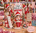 Naughty Christmas Elf 20oz Skinny Tumbler | Funny Elf Christmas Cup