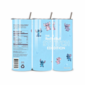 Blue Stitch Red Bull Edition 20oz Skinny Tumbler | Novelty Travel Cup