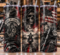 Sons of Anarchy Inspired 20oz Skinny Tumbler | Biker Motorcycle Tumbler | SOA Gift