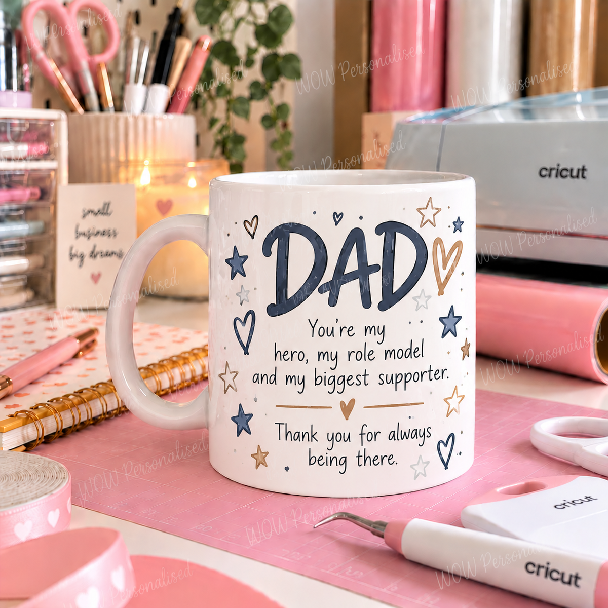 Meaningful Dad 11oz Mug – Hero & Biggest Supporter Gift