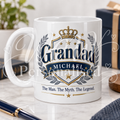 Personalised Grandad Mug – The Man The Myth The Legend | Gift for Grandad